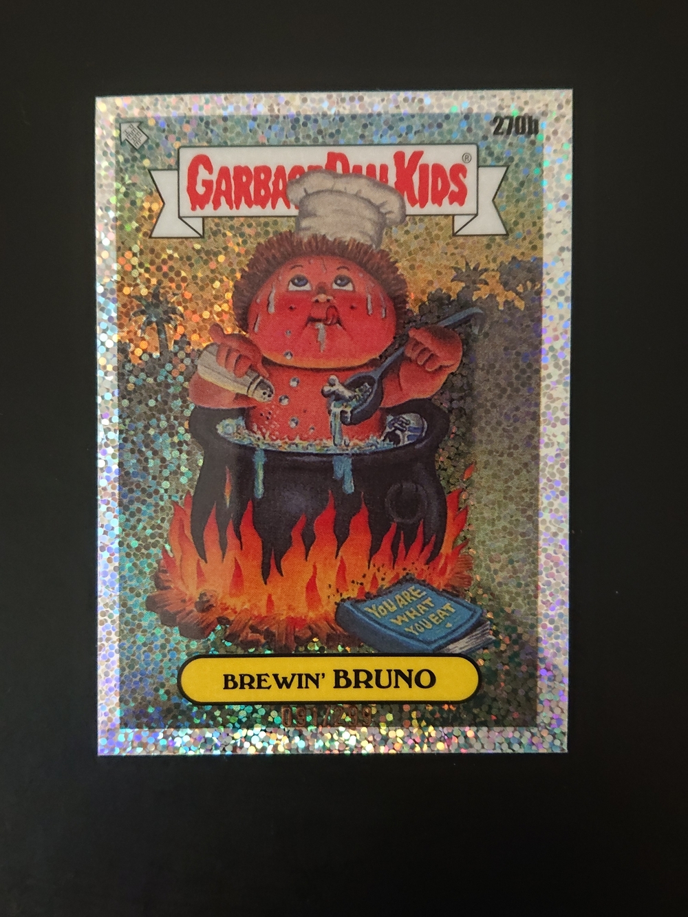 2024 Topps GPK Garbage Pail Kids Chrome 7 - Brewin' Bruno (270b) Sparkle /299